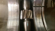 IQR cross shaft and worming gear